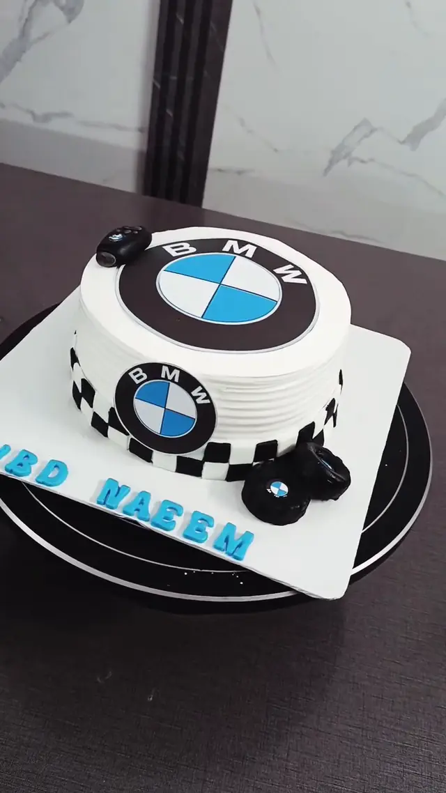 Ultimate Birthday Machine: BMW roundel, chequered flag